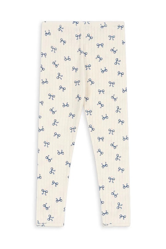 Dětské bavlněné legíny Konges Sløjd MINNIE PANTS GOTS KS102058 bílá AW24