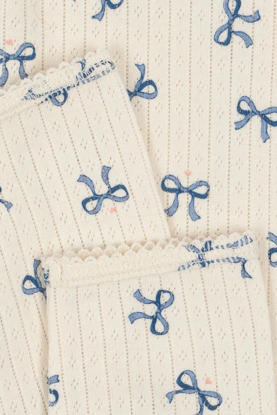 Dětské bavlněné legíny Konges Sløjd MINNIE PANTS GOTS bílá KS102058