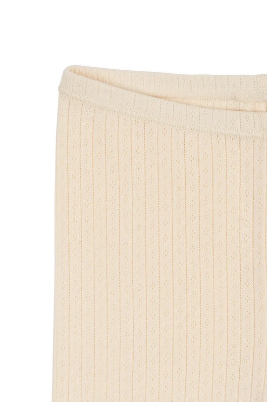 Dječaci Dječje pamučne tajice Konges Sløjd MINNIE PANTS GOTS KS102058 bež