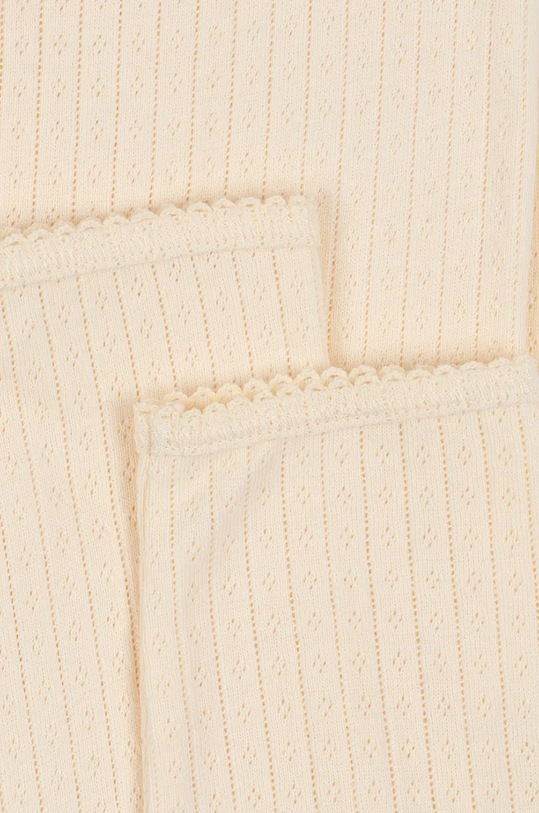 Dječje pamučne tajice Konges Sløjd MINNIE PANTS GOTS bež KS102058