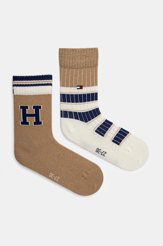 Tommy Hilfiger skarpetki dziecięce 2-pack skarpetki długie beżowy 701229868.9BYH