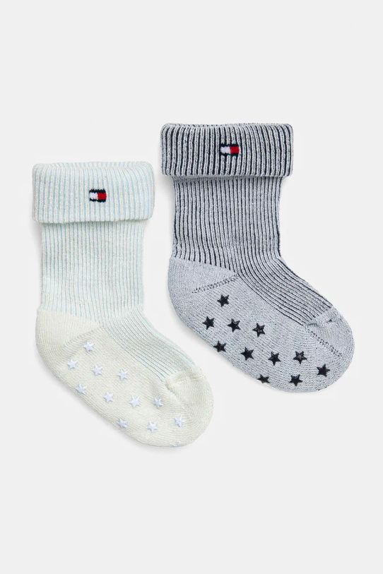 Dječje čarape Tommy Hilfiger 2-pack visoke čarape plava 701229882.9BYH