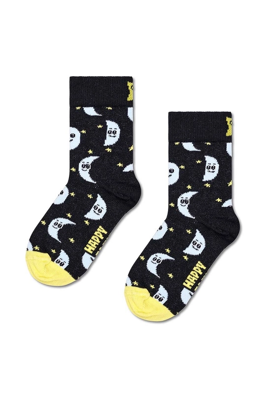 Dětské ponožky Happy Socks Kids Moon And Stars Sock dlouhé ponožky černá P001450