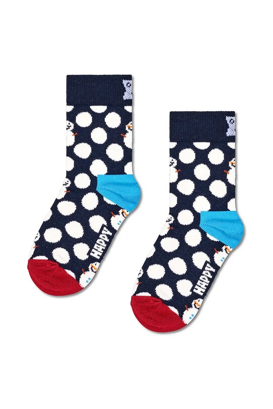 Happy Socks sosete copii Kids 2-Pack Big Dot Socks 2-pack P001695 bleumarin AW24