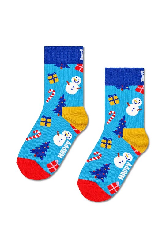 Băieți Happy Socks sosete copii Kids 2-Pack Big Dot Socks 2-pack P001695 bleumarin