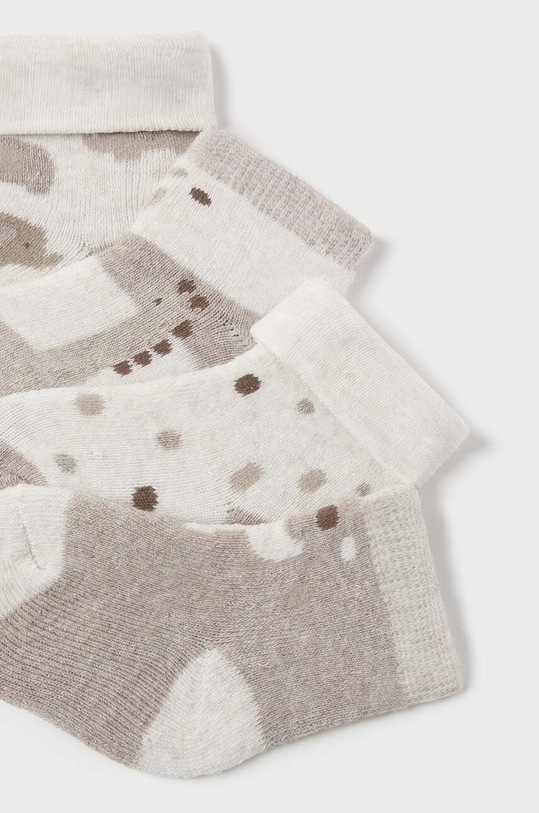 Mayoral Newborn sosete bebe 4-pack 9759.1D.Newborn.9BYH maro AW24