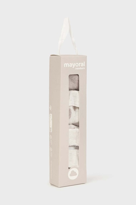 Băieți Mayoral Newborn sosete bebe 4-pack 9759.1D.Newborn.9BYH maro