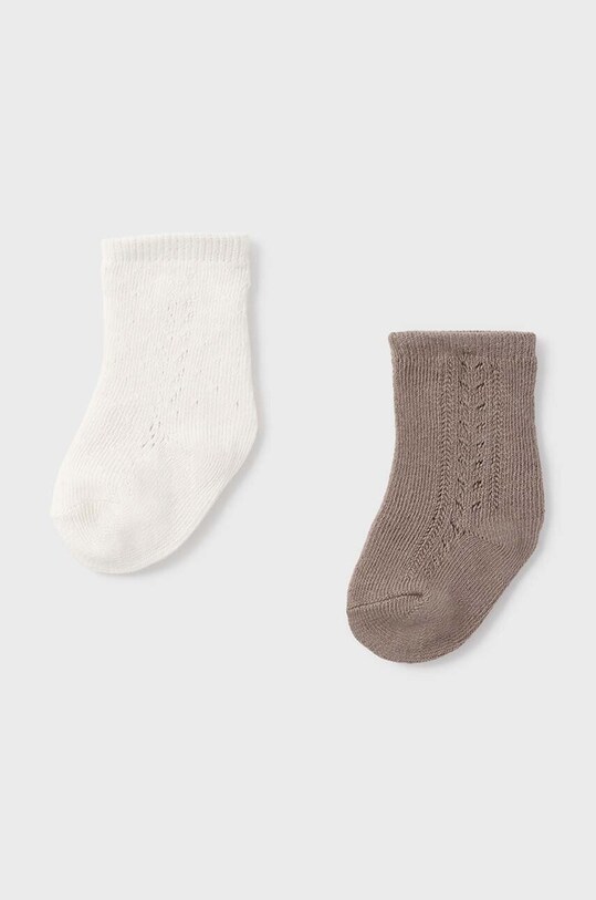 Mayoral Newborn sosete bebe 2-pack sosete scurte maro 9760.1J.Newborn.9BYH