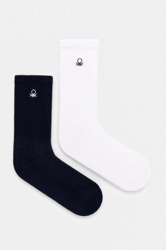 United Colors of Benetton skarpetki dziecięce 2-pack skarpetki długie granatowy 6AO30702A.G.Reproposed