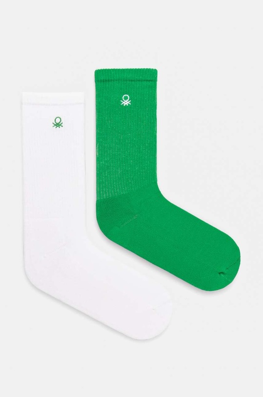 United Colors of Benetton skarpetki dziecięce 2-pack skarpetki długie zielony 6AO30702A.G.Reproposed