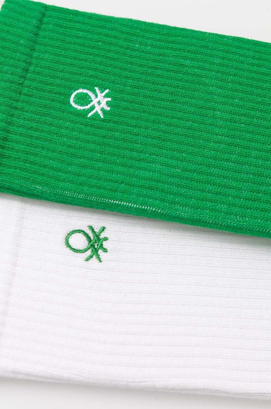 United Colors of Benetton skarpetki dziecięce 2-pack 6AO30702A.G.Reproposed zielony AW24