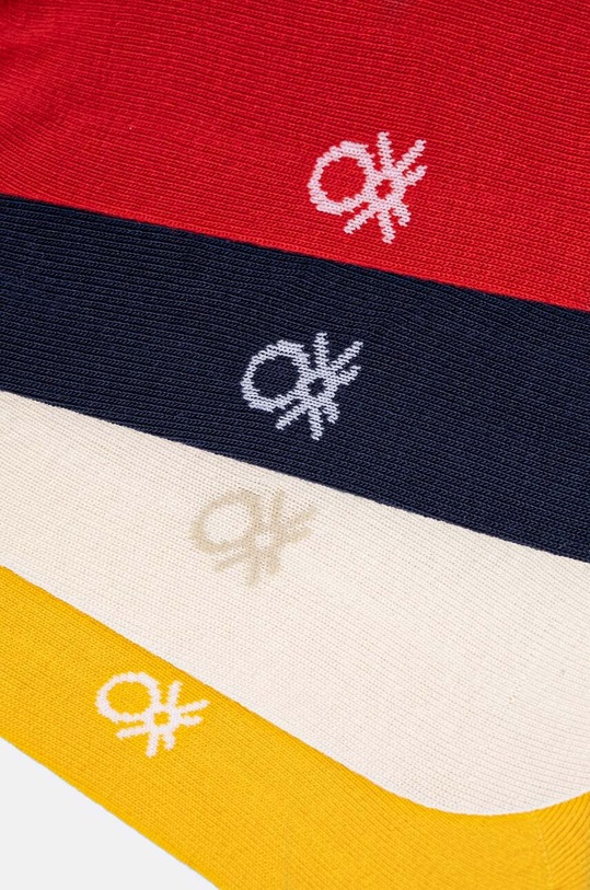 United Colors of Benetton skarpetki dziecięce 4-pack 6GRD07028.G.Seas.9BYH żółty AW24