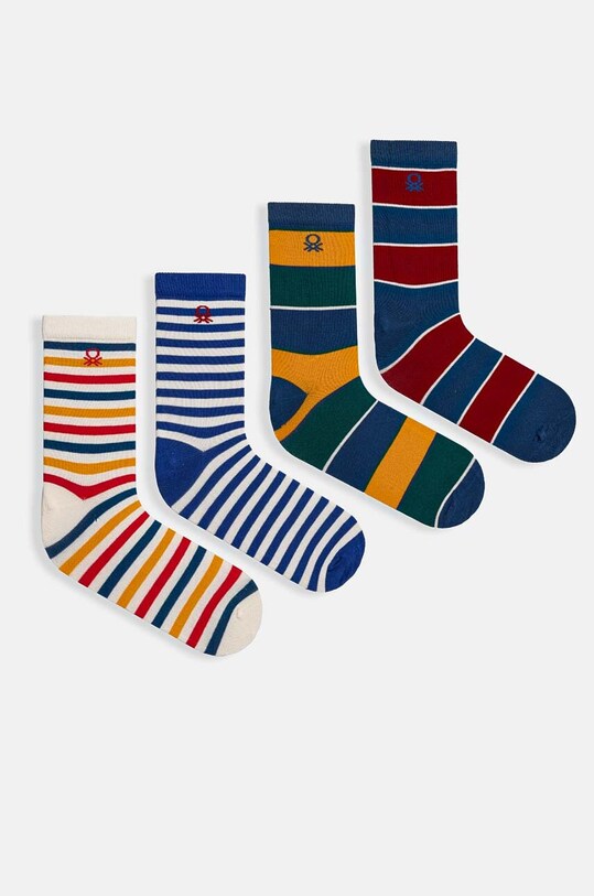 United Colors of Benetton skarpetki dziecięce 4-pack skarpetki długie multicolor 6AO30703P.G.Seasonal