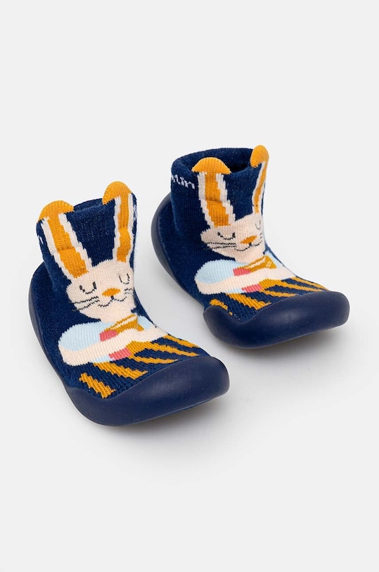 Garvalin skarpetki antypoślizowe dziecięce skarpetki długie granatowy 241311