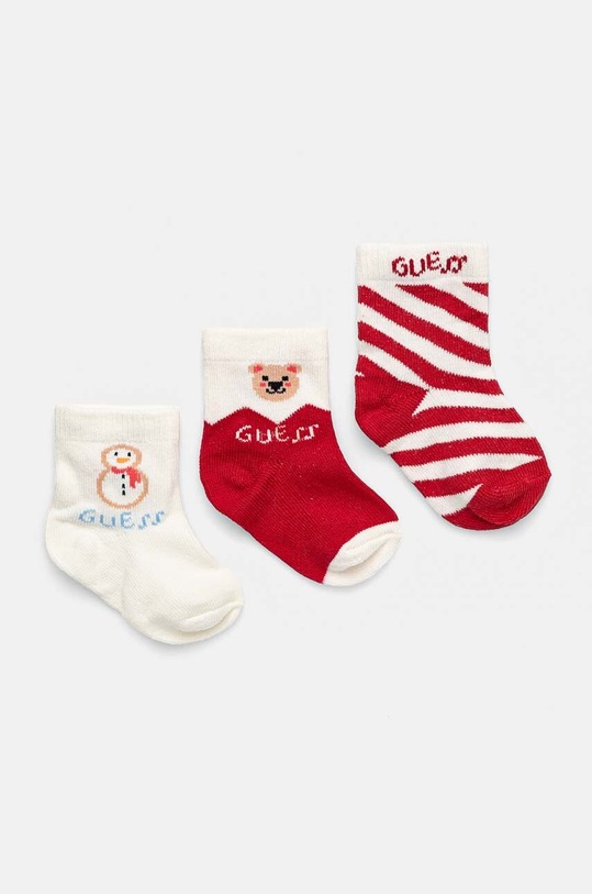 Dětské ponožky Guess 3-pack dlouhé ponožky béžová H4BZ06.Z3G10.9BYH