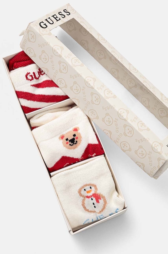 CHLAPEC Dětské ponožky Guess 3-pack H4BZ06.Z3G10.9BYH béžová