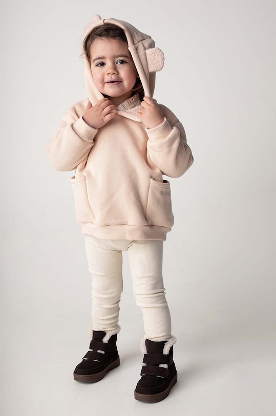 Donsje legginsy dziecięce Ellie Leggings z elastanem beżowy 4079700.98.128