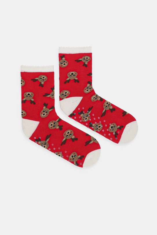 United Colors of Benetton șosete antiderapante pentru copii sosete lungi rosu 6AO30703T.G.Seasonal