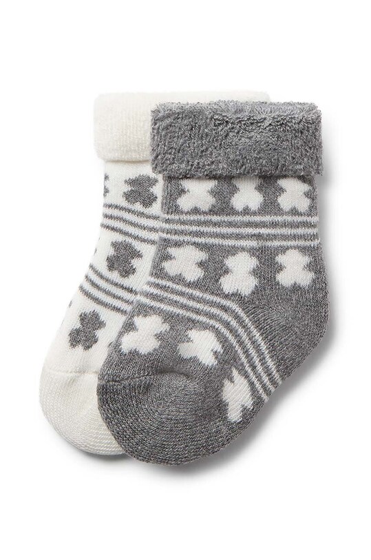 Tous skarpetki dziecięce SSocks 2-pack skarpetki długie szary SSocks.2104