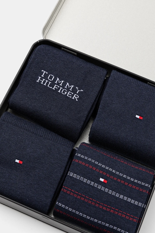 Tommy Hilfiger skarpetki 4-pack 701229780 granatowy