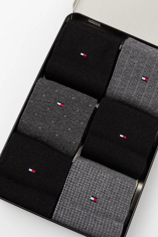 Ponožky Tommy Hilfiger 6-pak viacfarebná 701229781