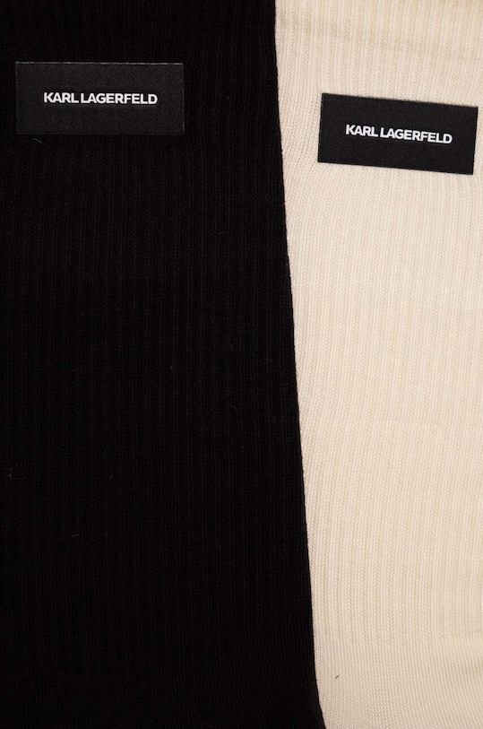 Karl Lagerfeld sosete 2-pack 245M6002 negru AW24