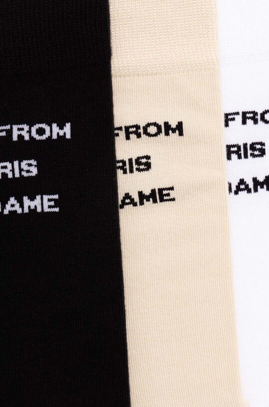 Drôle de Monsieur skarpetki bawełniane Le Pack de Chaussettes Slogan 3-pack PERM.SK101.CO024.MC multicolor AW24