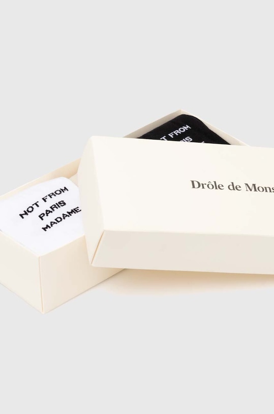 Abbigliamento Drôle de Monsieur calzini in cotone Le Pack de Chaussettes Slogan pacco da 3 PERM.SK101.CO024.MC multicolore