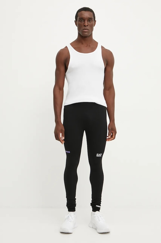 EA7 Emporio Armani legginsy treningowe PJOBZ.6DPP94.1200 czarny AW24