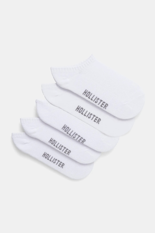 Hollister Co. skarpetki 5-pack skarpetki krótkie biały KI312.4001.100