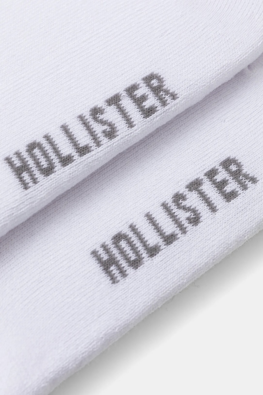 Hollister Co. skarpetki 5-pack KI312.4001.100 biały AW24