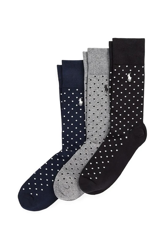 Ponožky Polo Ralph Lauren 3-pack dlouhé ponožky námořnická modř 449958852