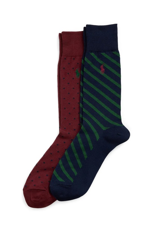 Ponožky Polo Ralph Lauren 2-pack dlouhé ponožky burgundské 449958853