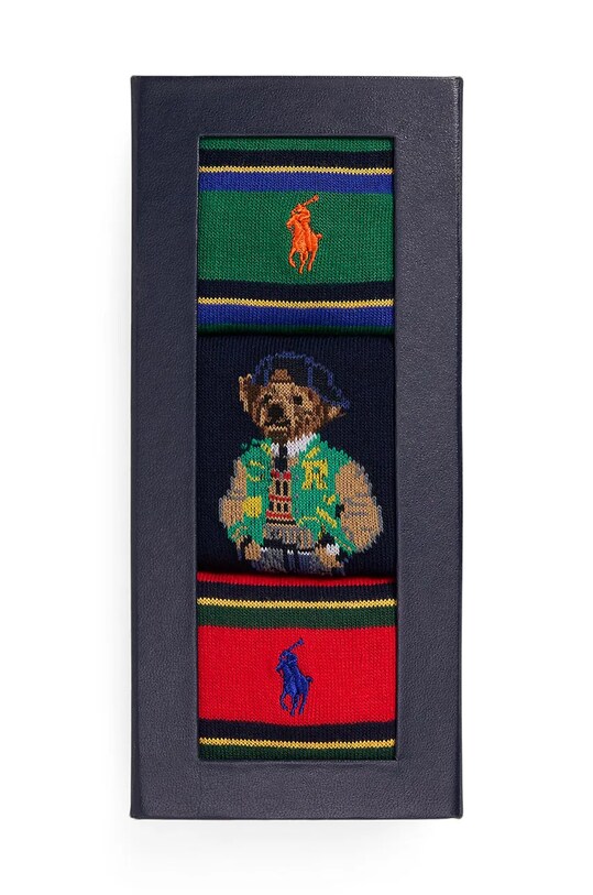Ponožky Polo Ralph Lauren 3-pack 449958860 šedá AW24