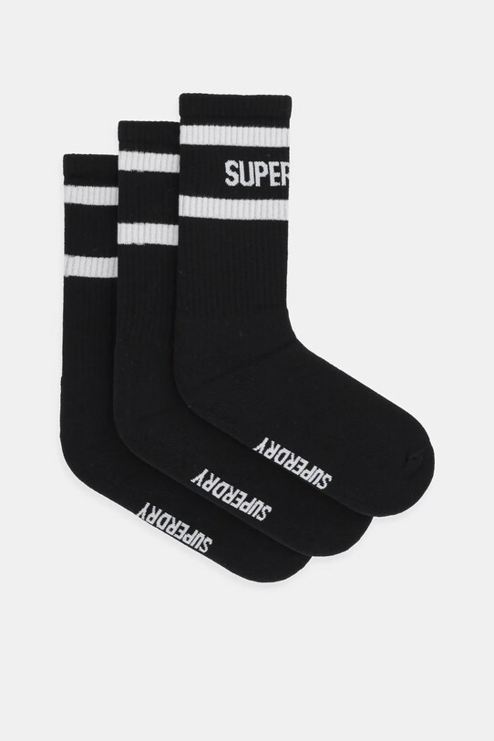 Шкарпетки Superdry 3-pack довгі шкарпетки чорний M3110462A.CUJ