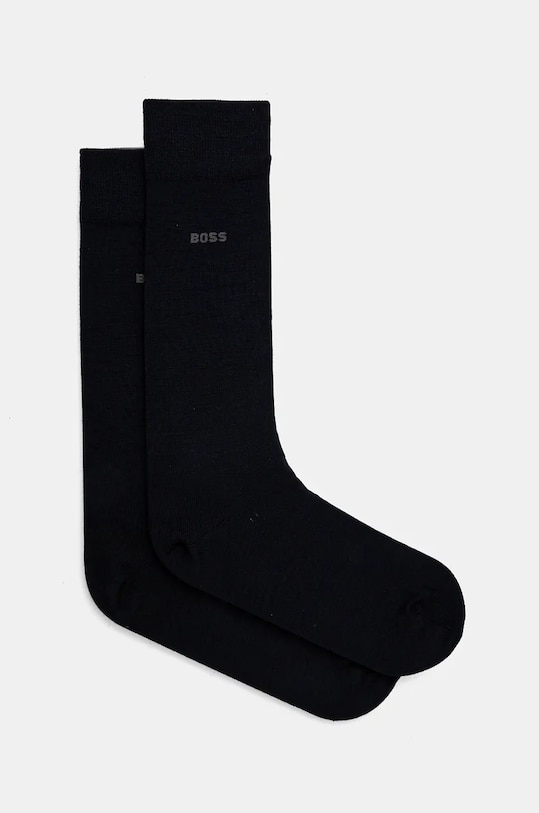 BOSS sosete de lana 2-pack sosete lungi bleumarin 50509431