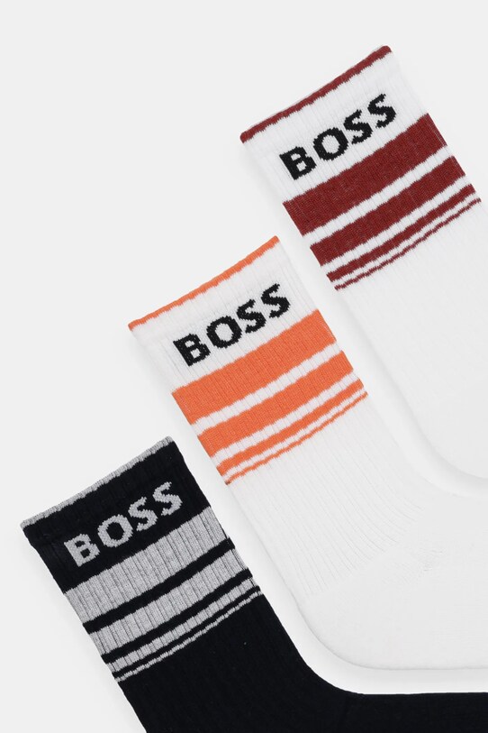 Шкарпетки BOSS 3-pack 50515143 білий SS25