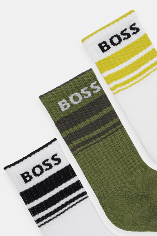 BOSS șosete 3-pack 50515143 alb SS25
