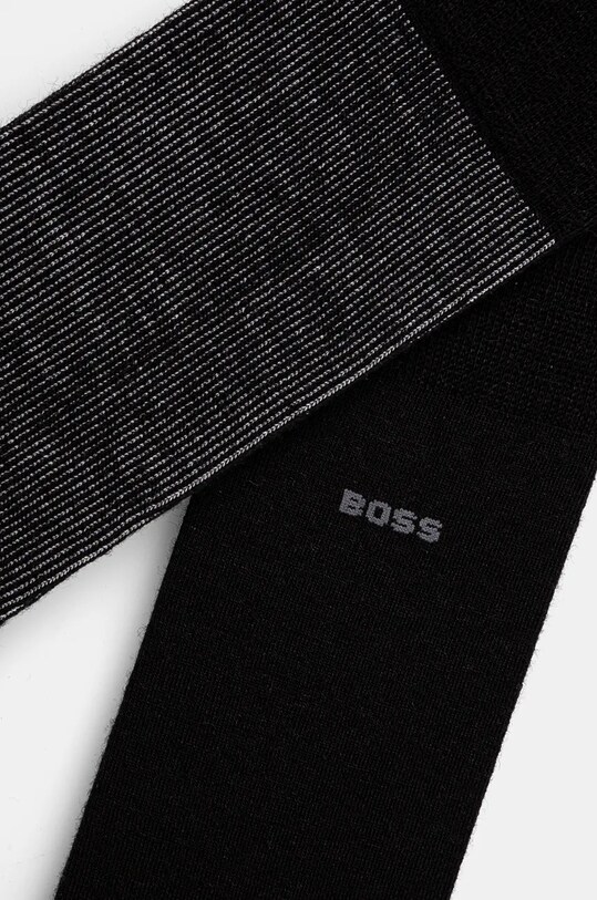 Носки с примесью шерсти BOSS 50524317 чёрный AW24