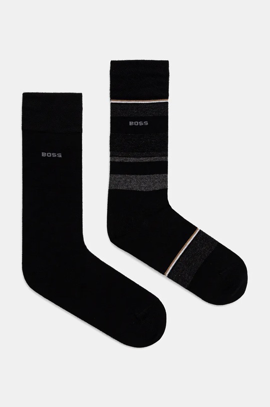 BOSS sosete 2-pack sosete lungi negru 50524321