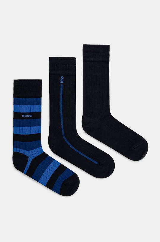 BOSS sosete 3-pack sosete lungi bleumarin 50524371