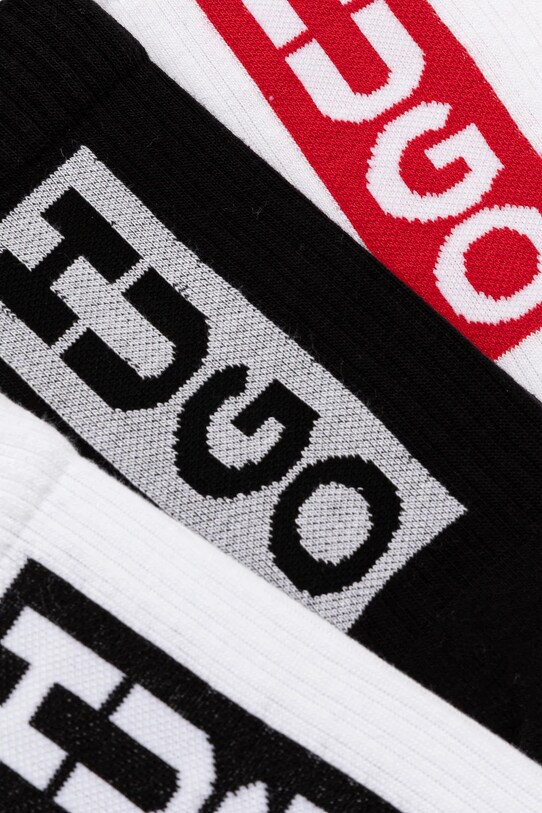 Ponožky HUGO 3-pack 50521068 bílá SS25