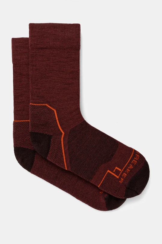 Icebreaker sosete Merino Hike+ Light burgundia IB10510308B1