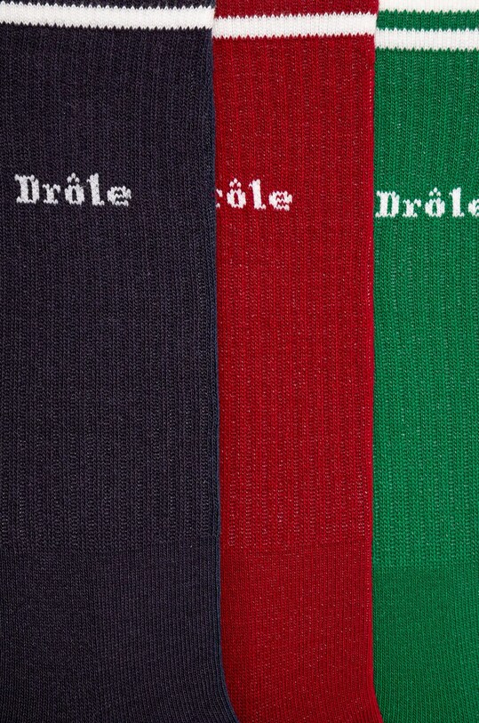 Κάλτσες Drôle de Monsieur La Chaussette DrUle 3-pack E.SK100.CO024.MC πολύχρωμο AW24