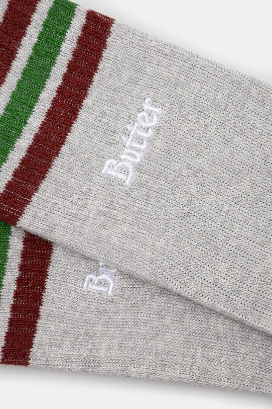 Ponožky Butter Goods Stripe Socks BG243912 sivá AW24