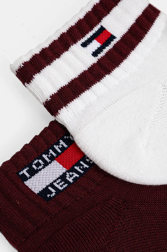 Tommy Jeans skarpetki 2-pack 701229894 bordowy AW24