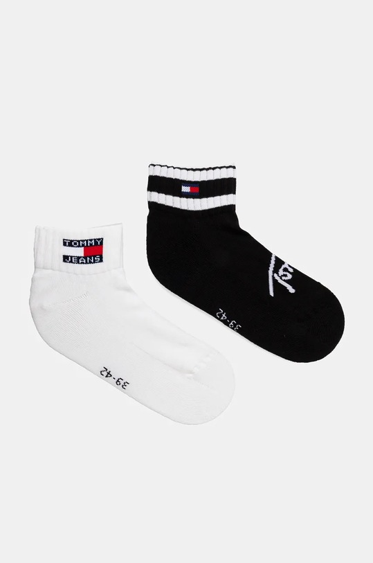 Κάλτσες Tommy Jeans 2-pack ψηλές κάλτσες μαύρο 701229894