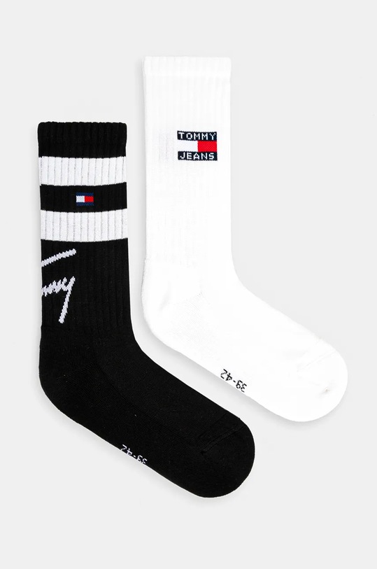 Ponožky Tommy Jeans 2-pack dlouhé ponožky černá 701230657