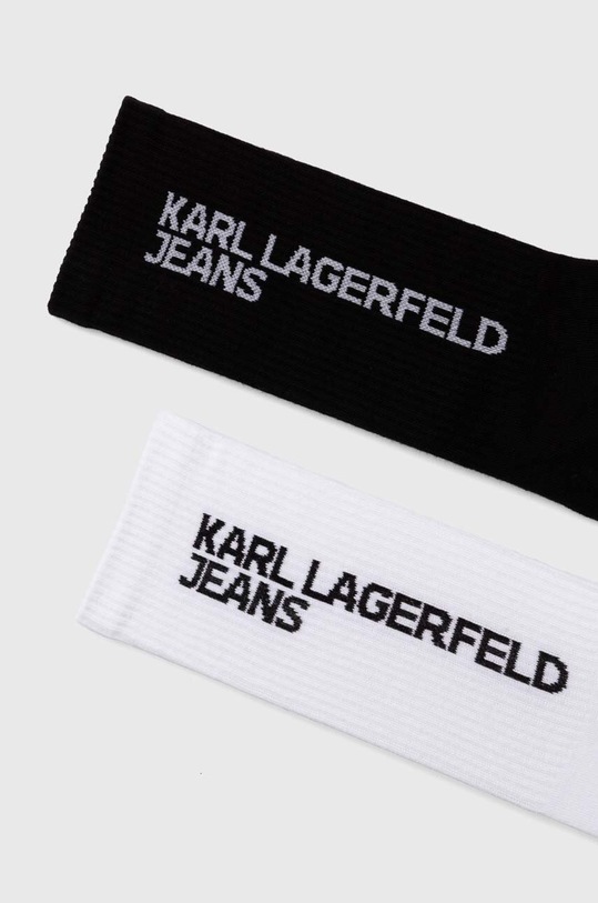 Karl Lagerfeld Jeans skarpetki 2-pack 245D6003 czarny AW24