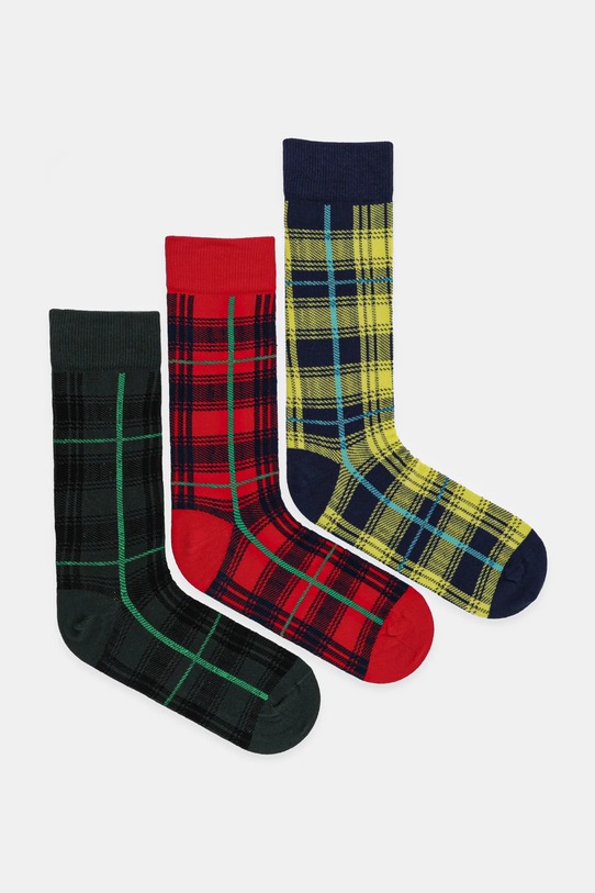 Шкарпетки United Colors of Benetton Giftbox 3-pack довгі шкарпетки червоний 6AO32702U